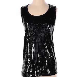 Black sequin tank size M